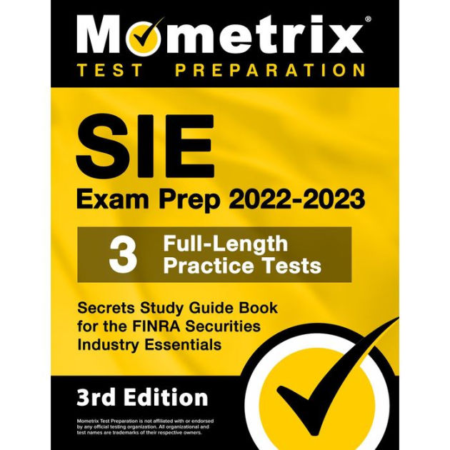 SIE Exam Prep 2022-2023 - 3 Full-Length Practice Tests, Study Guide ...