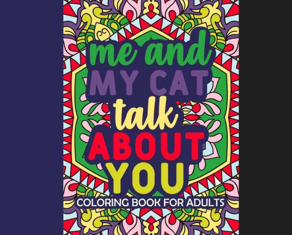 Adult Coloring Book for Cat Lovers