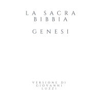 La Sacra Bibbia - Genesi - Versione di Giovanni Luzzi