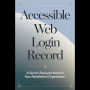 Accessible Web Login Record: A Senior's Password Book for Easy Alphabetical Organization