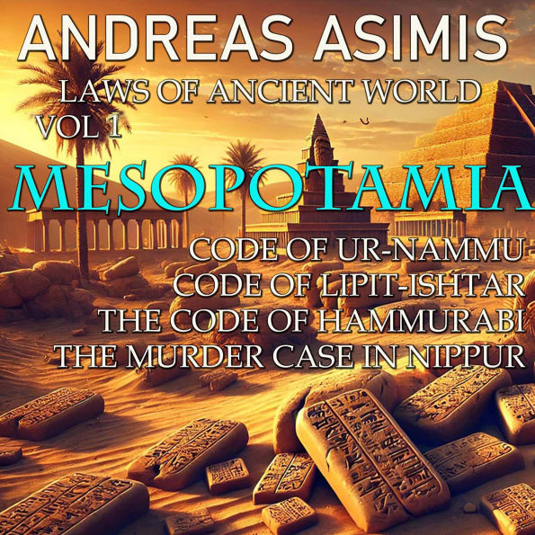 Laws of Ancient World Vol. 1: Mesopotamia: Code of Ur-Nammu, Code of Lipit-Ishtar, The Code of Hammurabi, The Murder Case in Nippur