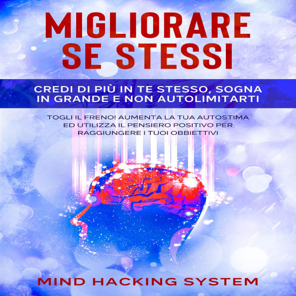 Migliorare Se Stessi: Credi di più in te stesso, sogna in grande e non autolimitarti. Togli il freno! Aumenta la tua autostima ed utilizza il pensiero positivo per raggiungere i tuoi obbiettivi.