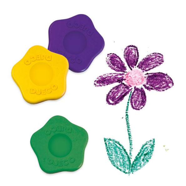 12 Lightweight Flower Crayons for Little Hands