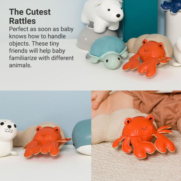 Tiny Friends Rattle, Brigitte the Hermit Crab