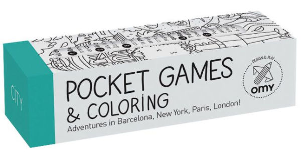 City Pocket Games & Coloring Mini Kit