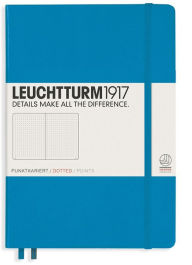 Leuchtturm1917 Notebook, Medium (A5) Hardcover, Dotted, Azure