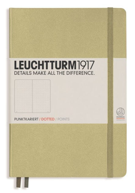 Leuchtturm1917, Medium (A5) Size Notebook, 249 pages, dotted, Army by  Lighthouse Publications