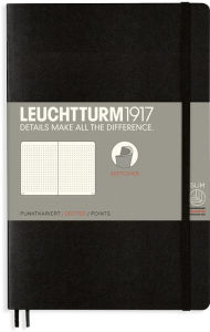 Leuchtturm1917, Softcover, B6+, dotted, Black