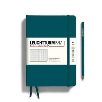 Leuchtturm1917, Medium (A5) Size Notebook, 251 pages, dotted, Pacific Green