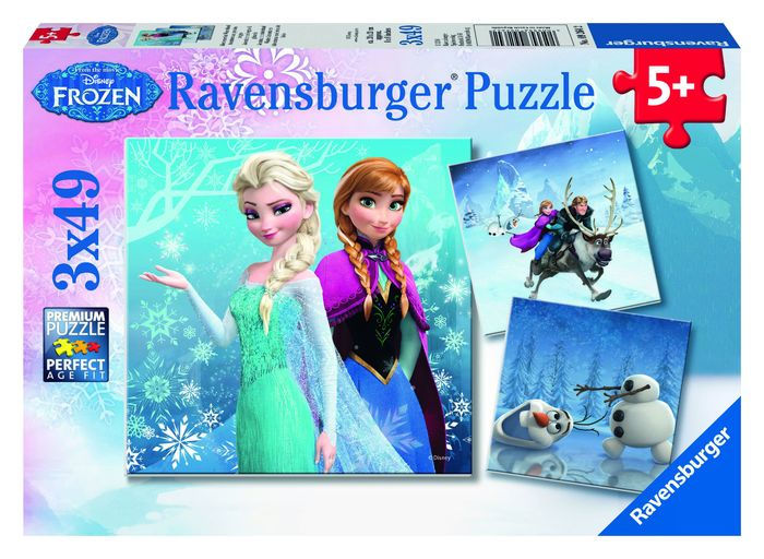 draaipunt Plaats Slordig Disney Frozen Winter Adventures 3x49 pc puzzle by Ravensburger | Barnes &  Noble®
