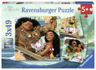 Ravensburger Disney Moana - Born to Voyage 49 Piece Jigsaw Puzzle - Pack of 3