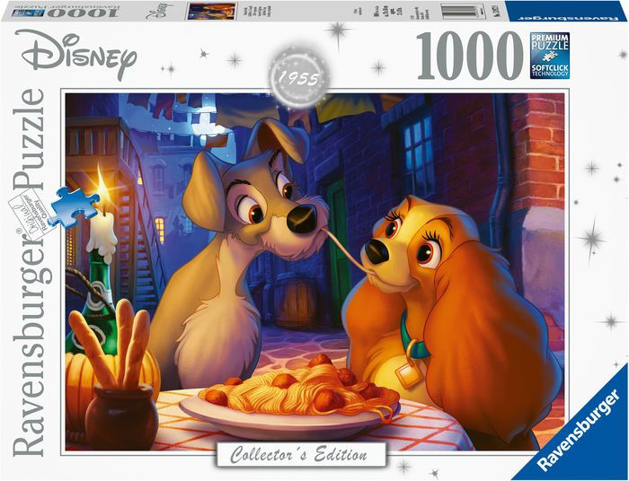 Disney Artist Collection: Lady and the Tramp 1000 Piece Puzzle by  Ravensburger