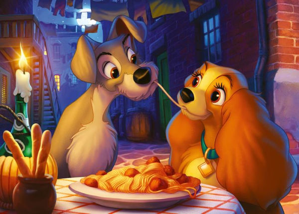 Disney Artist Collection: Lady and the Tramp 1000 Piece Puzzle