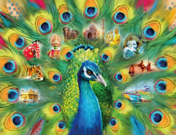Land of the Peacock 2000 Piece Jigsaw Puzzle
