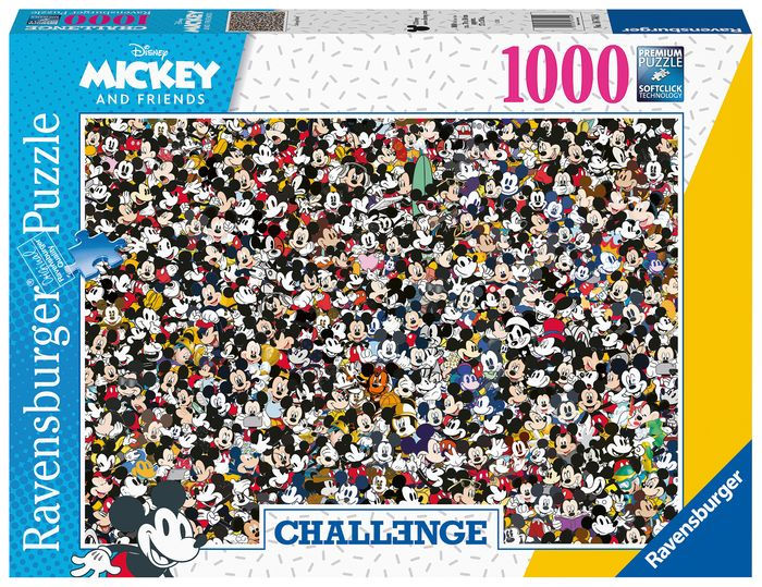 Disney Mickey Mouse CHALLENGE 1000 piece Puzzle by Ravensburger