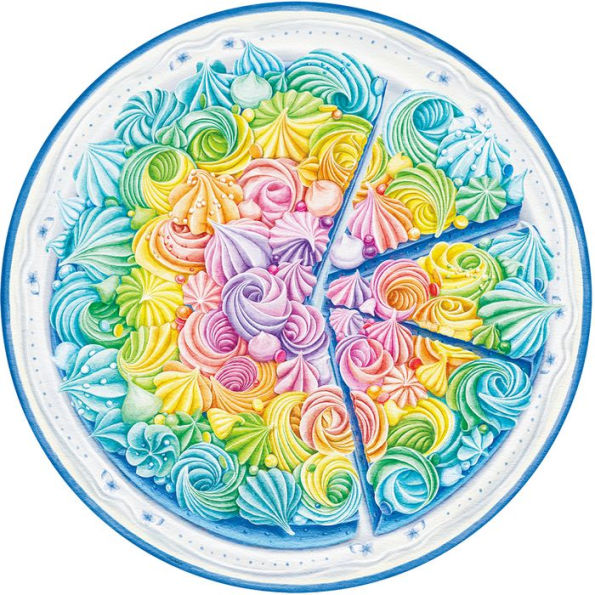 Rainbow Cake 500 pc round puzzle