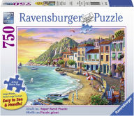 Title: Romantic Sunset 750 Piece Large Format Jigsaw Puzzle