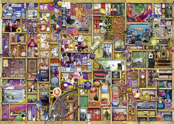 The Curious Cupboard The Kitchen Cupboard 1000 Piece Ravensburger Jigsaw Puzzle 