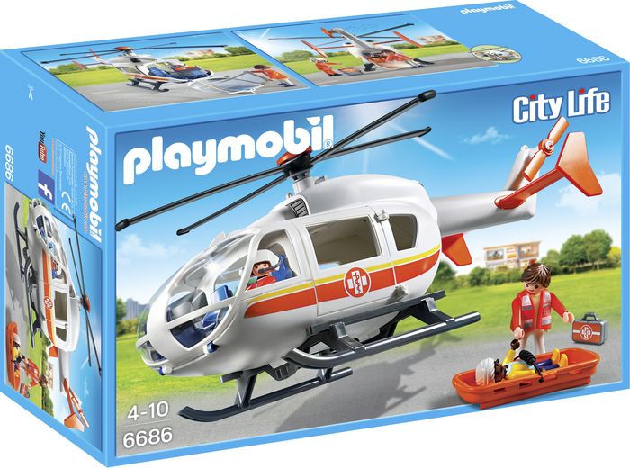 playmobil ambulance helicopter