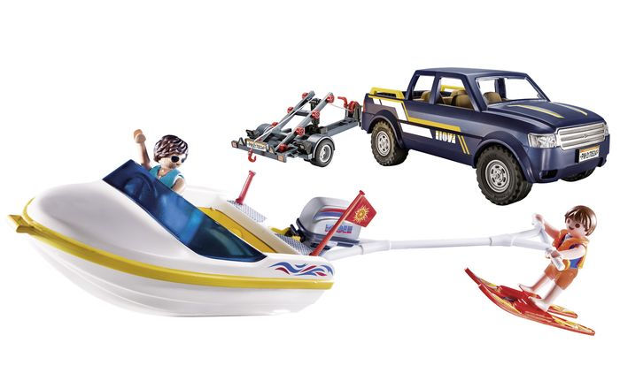 playmobil boat and trailer