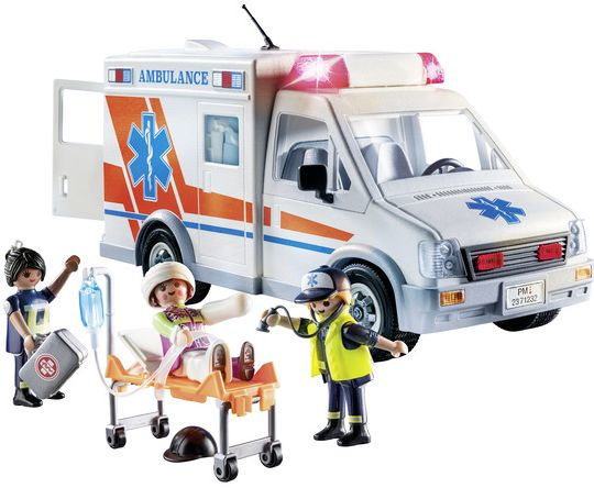 Playmobil Rescue Vehicles: Ambulance with Lights and Sound