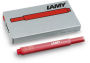 Lamy Red Ink Cartridges, Boxed (5)