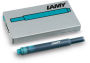 Lamy Turquoise Ink Cartridges, Boxed (5)