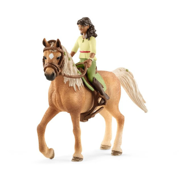 Schleich Horse Club, 6-Piece Playset, Horse Toys for Girls and Boys Ages  5-12, Sofia and Blossom the Horse