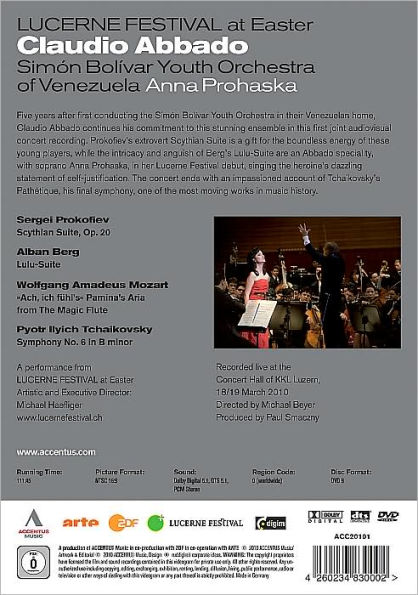 Claudio Abbado/Simon Bolivar Youth Orchestra of Venezuela: Prokofiev/Berg/Tchaikovsky