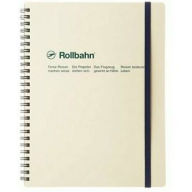 Title: Delfonics Rollbahn Spiral Notebook - Cream, Large