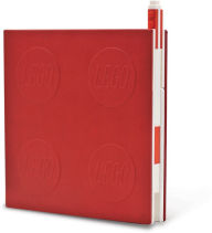 LEGO ICONIC LOCKING NOTEBOOK WITH GEL PEN - RED