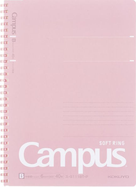Campus Soft Ring Notebook Light Pink