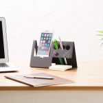 Alternative view 3 of NAKABAYASHI Stationery Japan Ori-pactDesk OrganizerM Gray