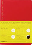 Alternative view 1 of 365 Days Notebook Gridded A5 RED