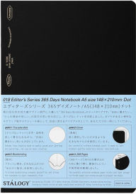 Title: 365 Days Notebook Dot A5 Black