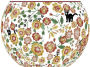 AT8-04 Jiji Flower Garden Puzzle Bowl, Art Bowl Jigsaw