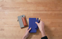 Alternative view 3 of KING JIM Pen Case Ittsui Top-in Type Navy x Navy