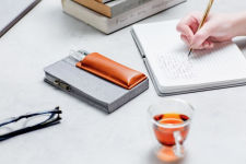 Alternative view 3 of KING JIM Pen Case Ittsui Top-in Type Gray x Camel