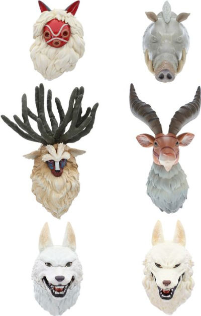 ブースカ450　MONONOKE DARK SPARKLE Ver. Princess Mononoke Face Magnet Blind Box - Magnet by Studio Ghibli