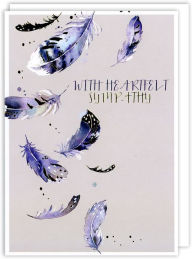 Title: Feathers Sympathy Greeting Card