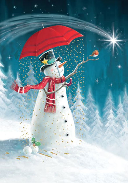 Holiday Boxed Cards Snowman Moon (20 cards) by Notes & Queries | Barnes