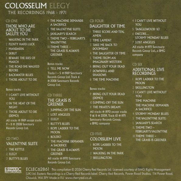 Elegy: The Recordings 1968-1971