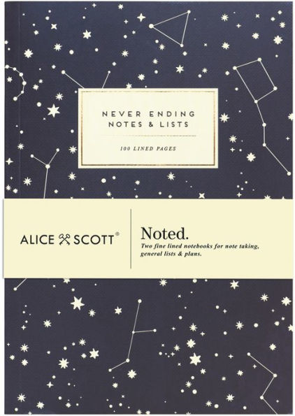 Alice Scott A5 Notebook Set - Stars Geo