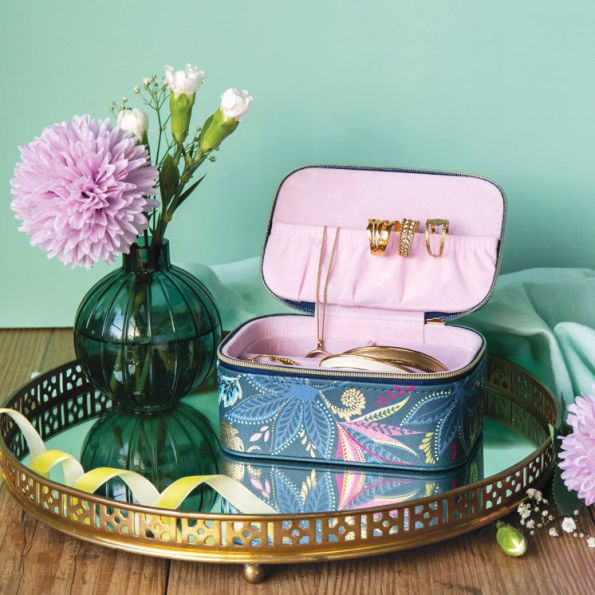 Sara Miller Savannah Jewelry Case NVY
