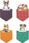 Alternative view 2 of Woof: Set of 4 Magnetic Bookmarks