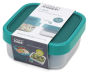 GoEat Space-saving Salad box Teal