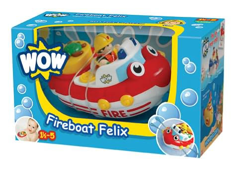 Bath Toy suitable for 1.5 years + Fireboat Felix from WOW Toys for toddlers 