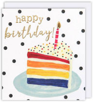 Title: Cake Slice Birthday Greeting Card