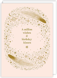 Wish And Kiss Birthday Greeting Card
