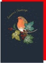 Holiday Boxed Cards Robin with Vine(8 Cards)